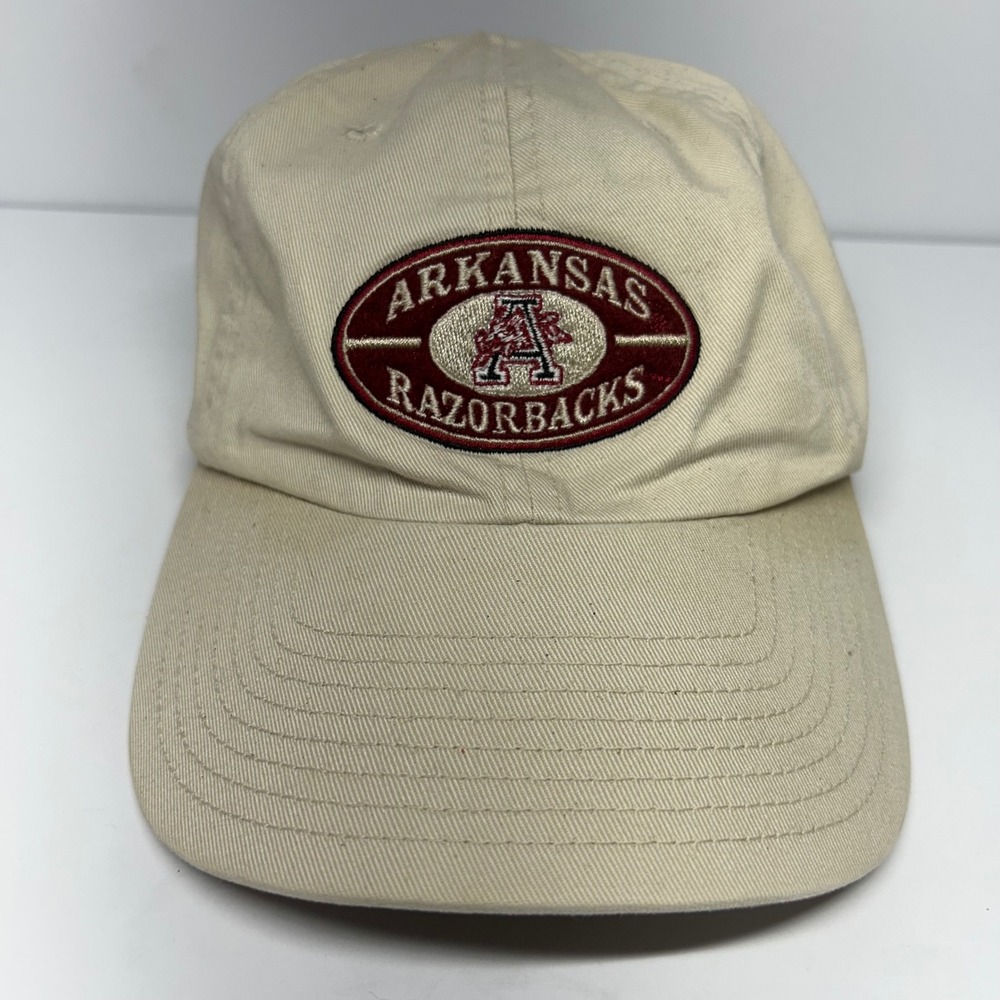 Twins Enterprise Arkansas Razorbacks Hat Khaki Mens OSFM Strapback College Cap